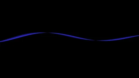 Abstract Blue Wave Line Moving Across Dark Background. Stock Footage 339132015