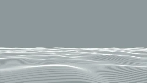 Abstract blue wave lines forming a seamless loop Stock Footage 346147274
