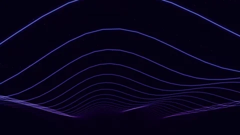 Abstract blue wave motion background stock footage Stock Footage 346470395