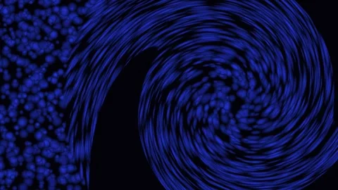 Abstract blue wave motion pattern with subtle particle flow during dark bac.. Stock Footage 342507084