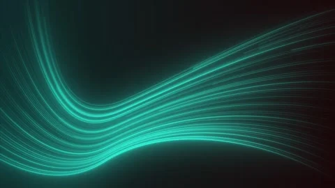 Abstract Blue Wave Neon Glowing Line Moving Animation On a Black Background Stock-Footage 278350056