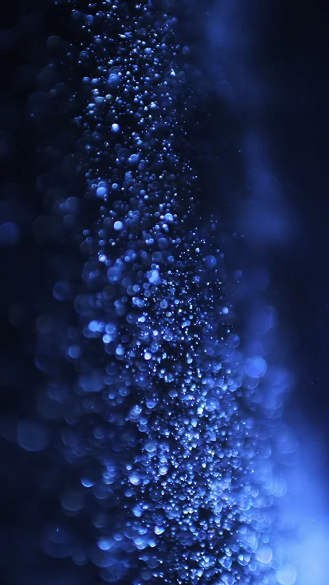 Abstract blue wave particle over dark background, digital technology concept. Stock Footage 274267417