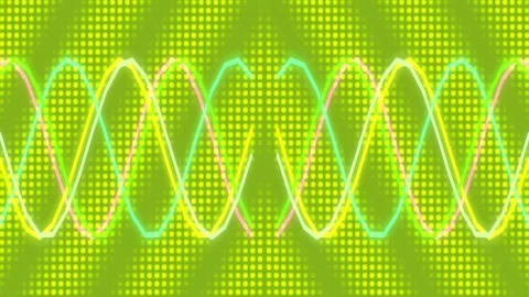 Abstract blue wave pattern animation showing modern flowing energy and rhythm Stock Footage 339786107