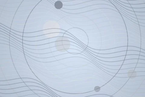 Abstract blue wave pattern with circles and lines design Stock Photos
