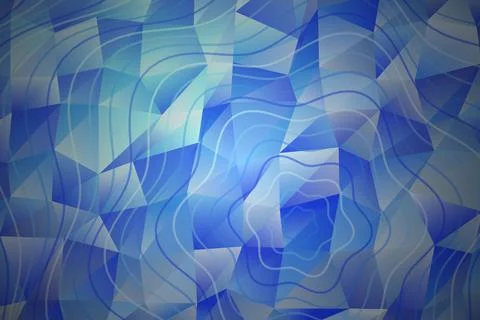 Abstract blue wave pattern with flowing lines and shapes Stock Photos
