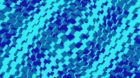 Abstract blue wave pattern with geometric shapes Stockillustratie