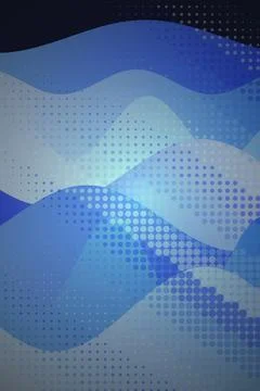 Abstract Blue Wave Pattern Stock Illustration