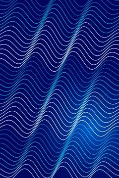 Abstract Blue Wave Pattern Stock Illustration