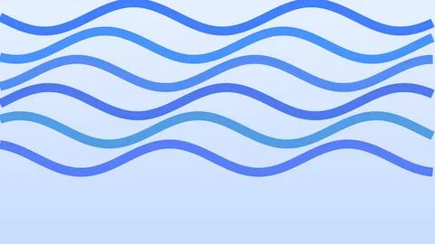 Abstract blue wave patterns modern graphic design background illustration Stock Illustration