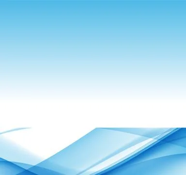 Abstract Blue Wave Set on Transparent  Background. Vector Illust Stock Illustration