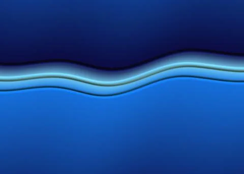Abstract blue wave shapes Stock Illustration