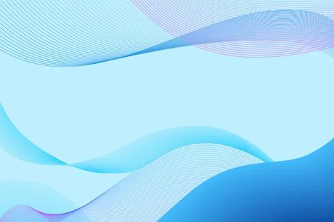 Abstract blue wave vector design with a flowing curve pattern and light lines 스톡 일러스트