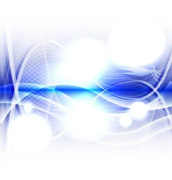 Abstract blue wave on white background vector Stock Illustration