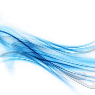 Abstract Blue Waved Background Stock Illustration
