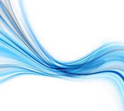 Abstract Blue Waved Background Stock Illustration