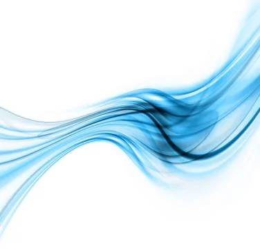 Abstract Blue Waved Background Stock Illustration