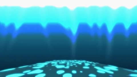 Abstract blue waveforms on dark background. 3d rendering Stock Footage 342388342