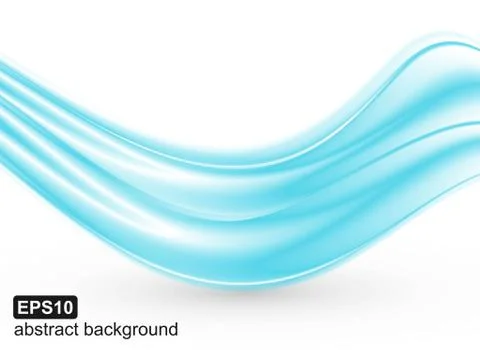 Abstract blue waves background. Vector illustration. Stock Illustration