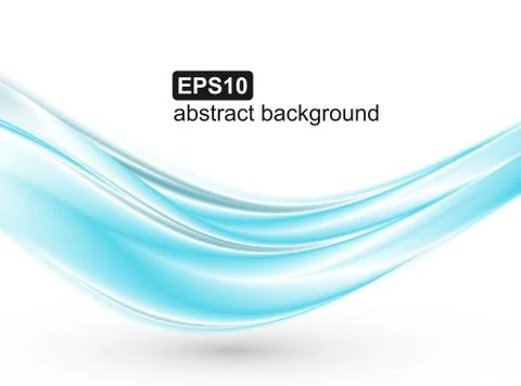 Abstract blue waves background. Vector design for banners, presentations, flyers Stock Illustration