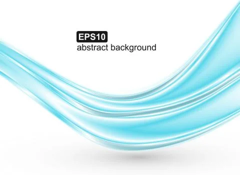 Abstract blue waves background. Vector design for banners, presentations, flyers Illustrazione stock