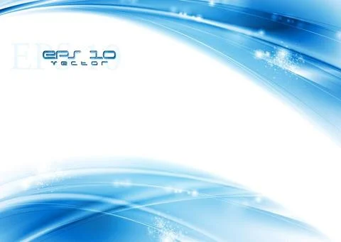 Abstract blue waves background. Vector illustration eps 10 Abstract blue w... 写真素材