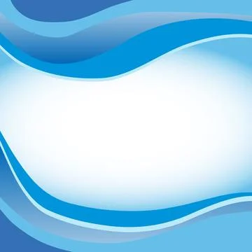 Abstract blue waves, blue waves from the top and bottom, abstraction Stock Illustration