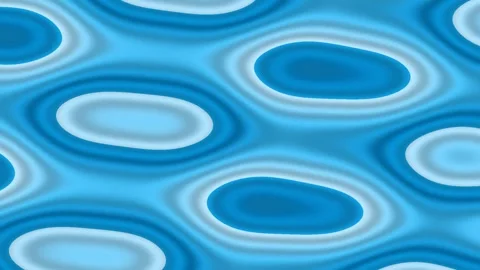 Abstract Blue Waves Creating Fluid Motion in Gentle Digital Pattern Видео 328588491