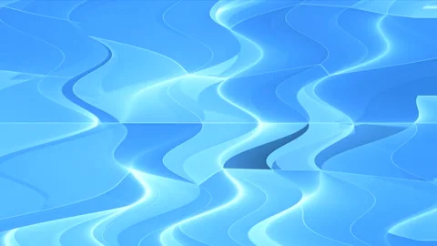 Abstract Blue Waves Digital Art Stock Footage 289117824