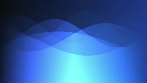 Abstract blue waves flowing smoothly in dark background with gradient light.. Stock Footage 340045390