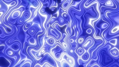 Abstract blue waves of iridescent energy liquid and magical bright glowing .. Stock Footage 254690577