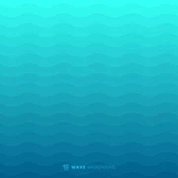 Abstract blue waves lines underwater background and texture Stock Illustration