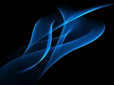 Abstract blue waves modern background Stock Illustration