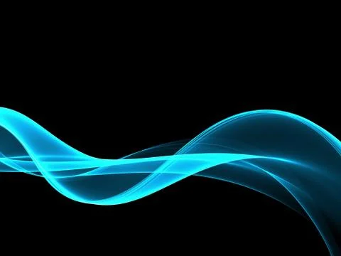 Abstract blue waves modern background Stock Illustration