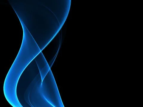 Abstract blue waves modern background Stock Illustration