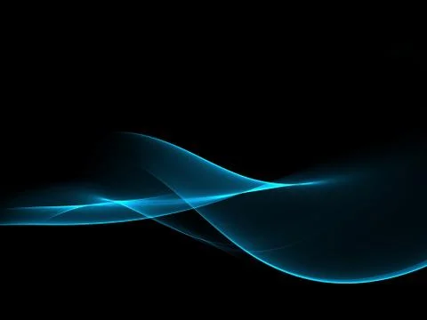 Abstract blue waves modern background Stock Illustration