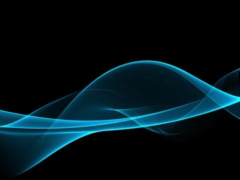 Abstract blue waves modern background Stock Illustration