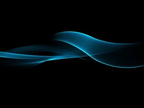 Abstract blue waves modern background Illustrazione stock
