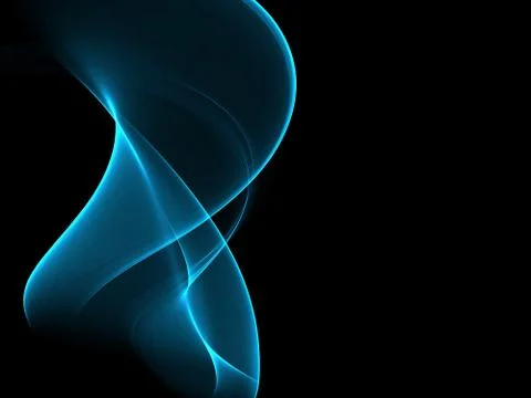 Abstract blue waves modern background Stock Illustration