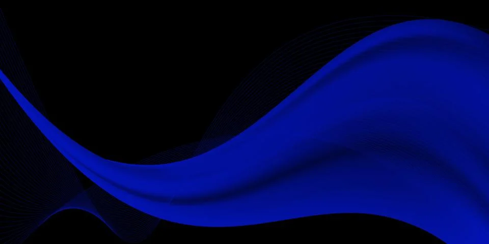 Abstract blue waves modern background Illustrazione stock