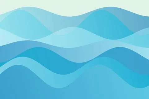 Abstract blue waves pattern with flowing water design Stock Photos
