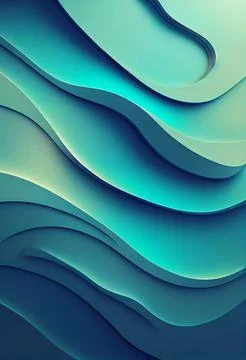 Abstract blue waves pattern Stock Illustration