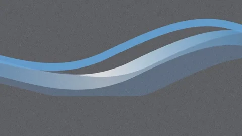 Abstract Blue Waves on Textured Gray Background Stock Footage 342791029