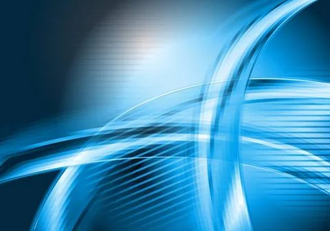 Abstract blue waves vector background Abstract blue creative waves vector ... 写真素材