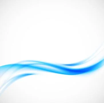 Abstract blue wavy background Stock Illustration