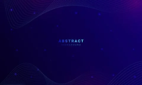 Abstract blue wavy background with line wave. Illustrazione stock