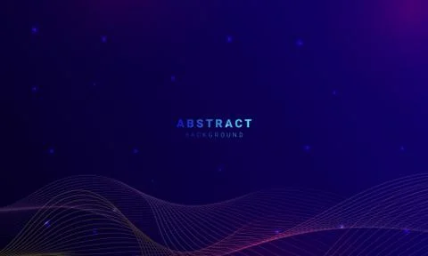 Abstract blue wavy background with line wave. 스톡 일러스트