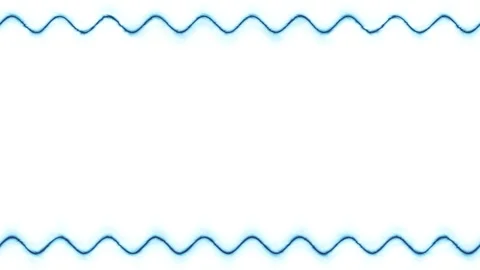 Abstract Blue Wavy Border Stock Footage 284395291