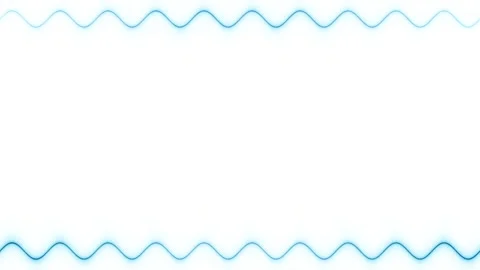 Abstract Blue Wavy Border Frame Stock Footage 284392654