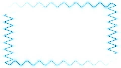 Abstract Blue Wavy Border Frame Stock Footage 284393197