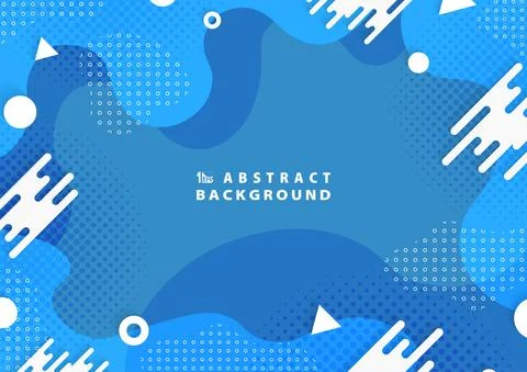 Abstract blue wavy design of modern template design. Stock Illustration